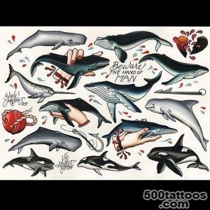 Whale tattoo design, idea, image