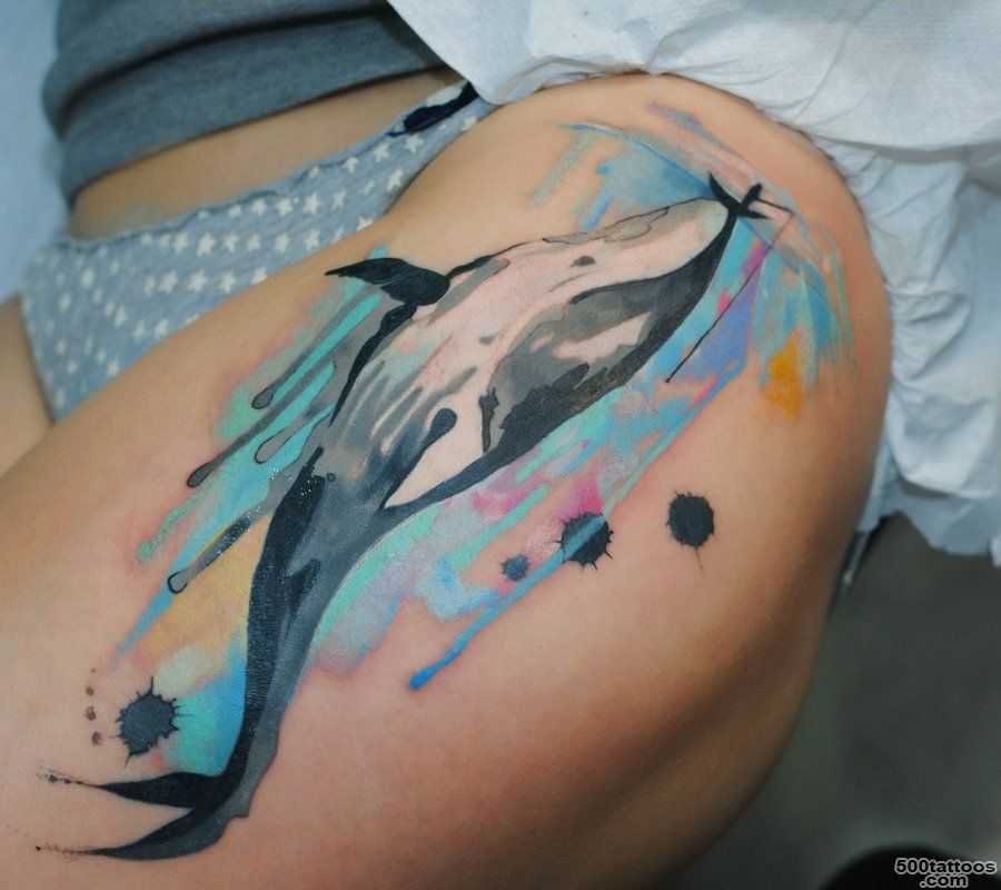 63 Fresh Whale Tattoo Designs » Real Body Art_12