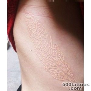 56 Beautiful White Ink Tattoos That Will Captivate You_28