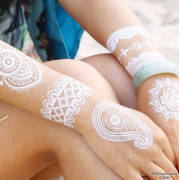 Stunning White Henna Inspired Tattoos That Look Like Elegant Lace ..._45