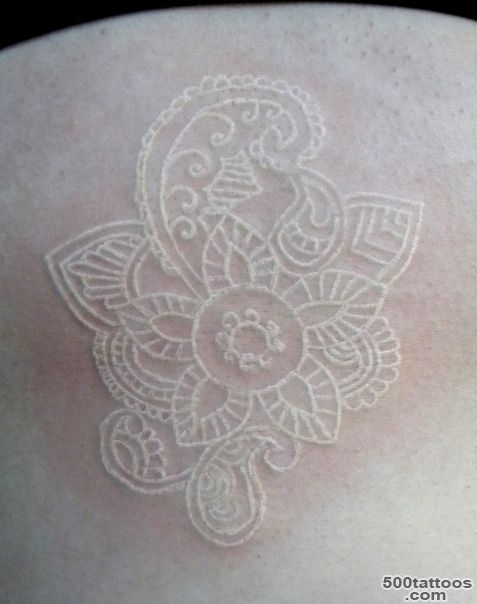 White Ink Tattoos On Pale Skin_14