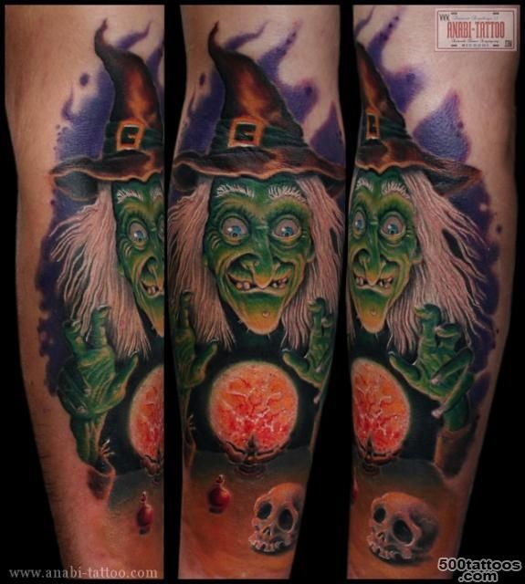 59+ Incredible Witch Tattoos_9