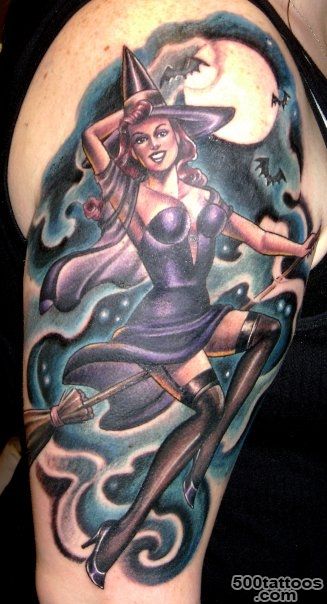 59+ Incredible Witch Tattoos_16