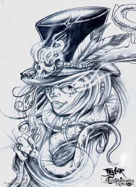 Pin Witch Tattoo I Want Something Like This But With A Black Cat ..._24
