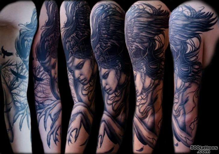 Shoulder Fantasy Women Witch Tattoo by PS Tattoo_39