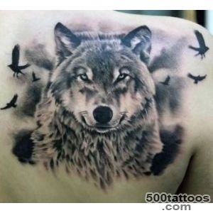 70 Wolf Tattoo Designs For Men   Masculine Idea Inspiration_3