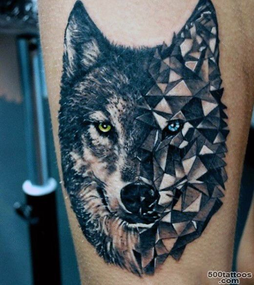 70 Wolf Tattoo Designs For Men   Masculine Idea Inspiration_5