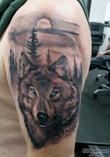 70 Wolf Tattoo Designs For Men   Masculine Idea Inspiration_6