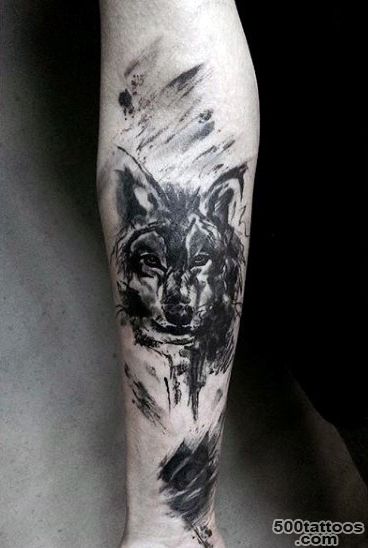 70 Wolf Tattoo Designs For Men   Masculine Idea Inspiration_20