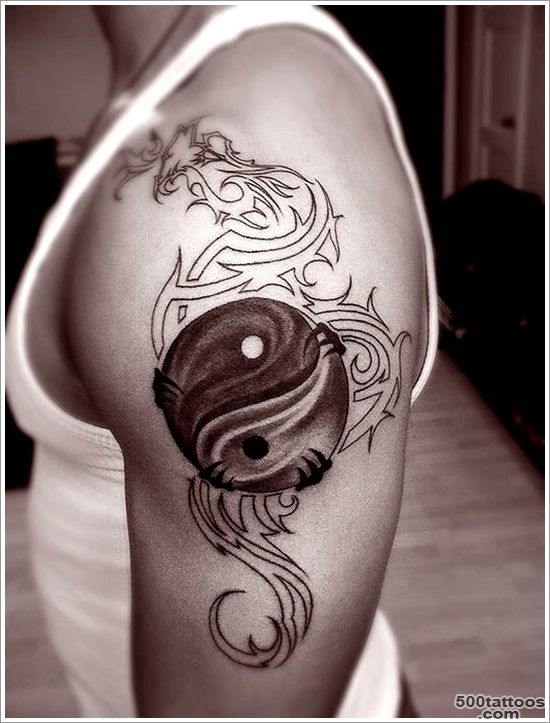 40+ Amazing Yin Yang Tattoo Designs_4